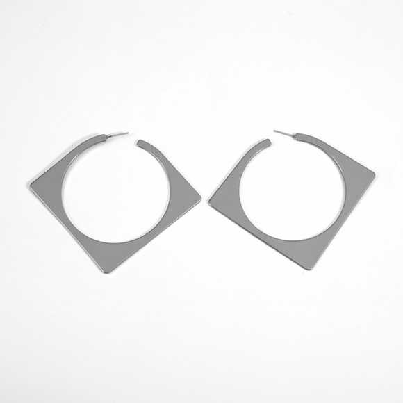 Fashion Hoop Earrings GOLD SILVER - Picture 7 of 8